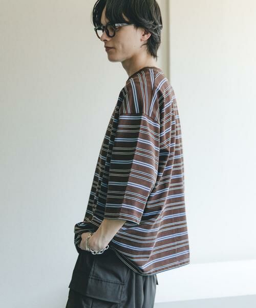 SENSE OF PLACE by URBAN RESEARCH / センスオブプレイス バイ アーバンリサーチ Tシャツ | ボーダーエクストラルーズTシャツ | 詳細5