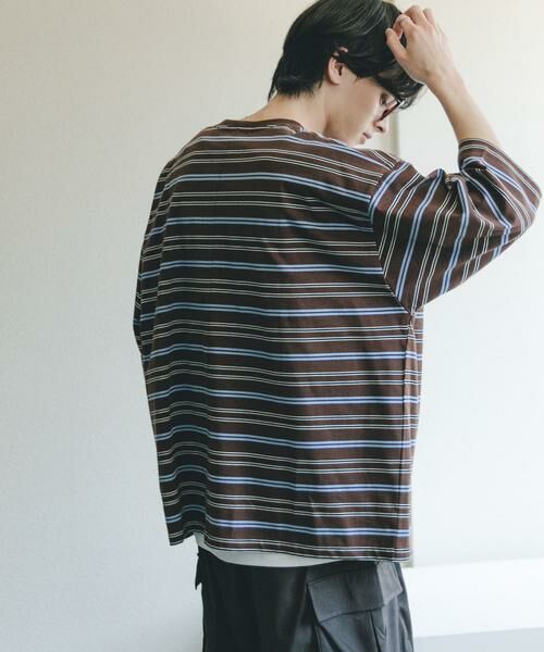 SENSE OF PLACE by URBAN RESEARCH / センスオブプレイス バイ アーバンリサーチ Tシャツ | ボーダーエクストラルーズTシャツ | 詳細6