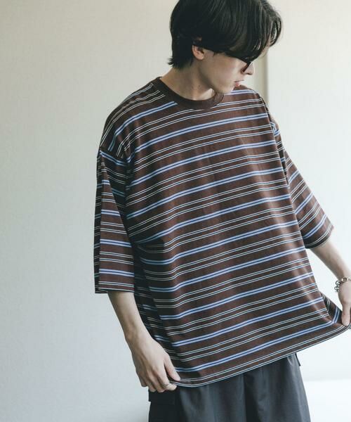 SENSE OF PLACE by URBAN RESEARCH / センスオブプレイス バイ アーバンリサーチ Tシャツ | ボーダーエクストラルーズTシャツ | 詳細7