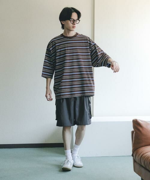 SENSE OF PLACE by URBAN RESEARCH / センスオブプレイス バイ アーバンリサーチ Tシャツ | ボーダーエクストラルーズTシャツ | 詳細8