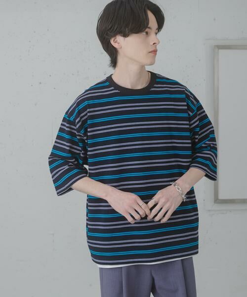 SENSE OF PLACE by URBAN RESEARCH / センスオブプレイス バイ アーバンリサーチ Tシャツ | ボーダーエクストラルーズTシャツ | 詳細16