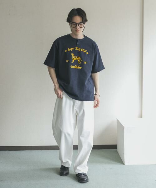 SENSE OF PLACE by URBAN RESEARCH / センスオブプレイス バイ アーバンリサーチ Tシャツ | ヴィンテージグラフィックヘンリーネックTシャツ | 詳細16