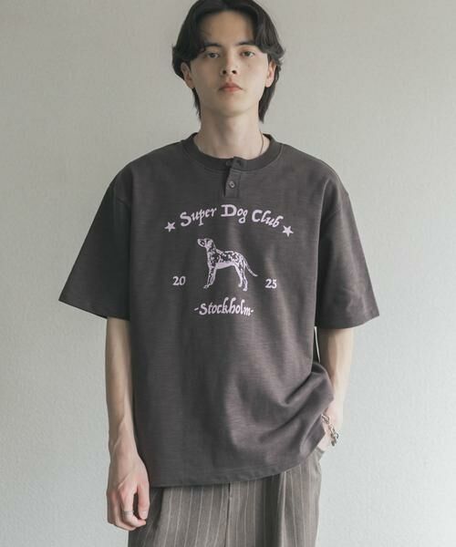 SENSE OF PLACE by URBAN RESEARCH / センスオブプレイス バイ アーバンリサーチ Tシャツ | ヴィンテージグラフィックヘンリーネックTシャツ | 詳細29