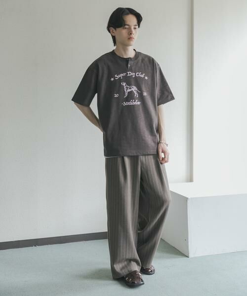 SENSE OF PLACE by URBAN RESEARCH / センスオブプレイス バイ アーバンリサーチ Tシャツ | ヴィンテージグラフィックヘンリーネックTシャツ | 詳細30