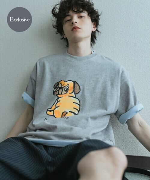 SENSE OF PLACE by URBAN RESEARCH / センスオブプレイス バイ アーバンリサーチ Tシャツ | 『別注』Ben Lenovitz×SENSE OF PLACE　SHORT-SLEEVE T-SHIRTS（グレー）