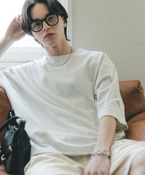 SENSE OF PLACE by URBAN RESEARCH / センスオブプレイス バイ アーバンリサーチ Tシャツ | エクストラルーズTシャツ（ライトグレー）