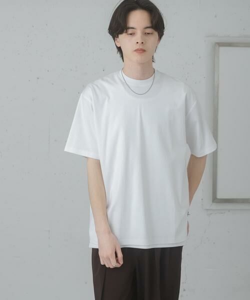 SENSE OF PLACE by URBAN RESEARCH / センスオブプレイス バイ アーバンリサーチ Tシャツ | コットンスムースショートスリーブ Tシャツ（ホワイト）