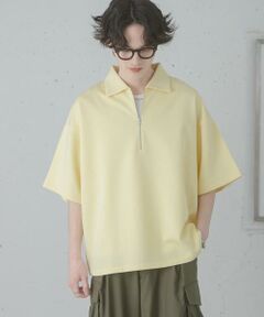 SENSE OF PLACE by URBAN RESEARCH / センスオブプレイス バイ アーバンリサーチ Tシャツ | ダンボールポンチハーフジップショートスリーブTシャツ