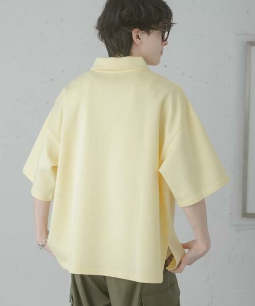 SENSE OF PLACE by URBAN RESEARCH / センスオブプレイス バイ アーバンリサーチ Tシャツ | ダンボールポンチハーフジップショートスリーブTシャツ | 詳細3