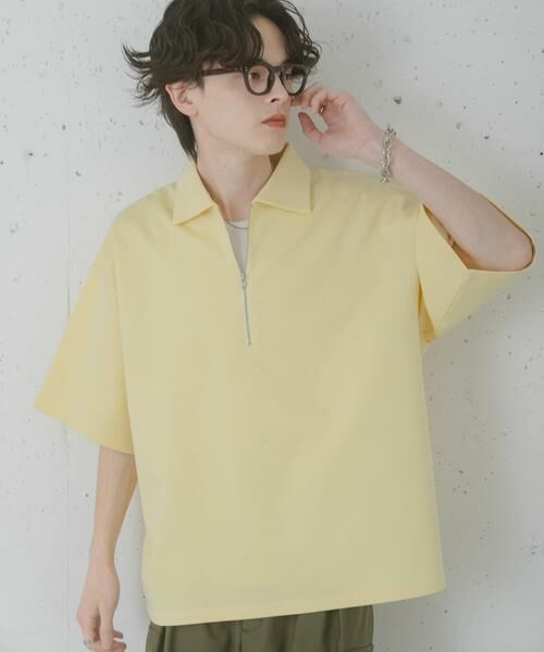 SENSE OF PLACE by URBAN RESEARCH / センスオブプレイス バイ アーバンリサーチ Tシャツ | ダンボールポンチハーフジップショートスリーブTシャツ | 詳細6