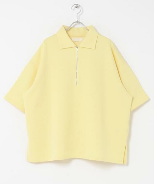 SENSE OF PLACE by URBAN RESEARCH / センスオブプレイス バイ アーバンリサーチ Tシャツ | ダンボールポンチハーフジップショートスリーブTシャツ | 詳細9