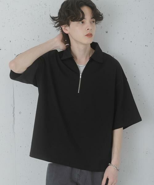 SENSE OF PLACE by URBAN RESEARCH / センスオブプレイス バイ アーバンリサーチ Tシャツ | ダンボールポンチハーフジップショートスリーブTシャツ | 詳細17