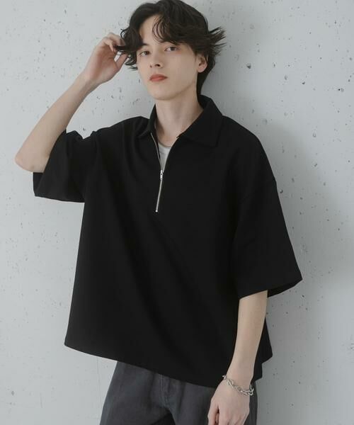 SENSE OF PLACE by URBAN RESEARCH / センスオブプレイス バイ アーバンリサーチ Tシャツ | ダンボールポンチハーフジップショートスリーブTシャツ | 詳細18