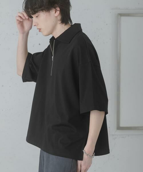 SENSE OF PLACE by URBAN RESEARCH / センスオブプレイス バイ アーバンリサーチ Tシャツ | ダンボールポンチハーフジップショートスリーブTシャツ | 詳細20