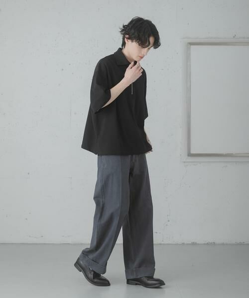 SENSE OF PLACE by URBAN RESEARCH / センスオブプレイス バイ アーバンリサーチ Tシャツ | ダンボールポンチハーフジップショートスリーブTシャツ | 詳細22