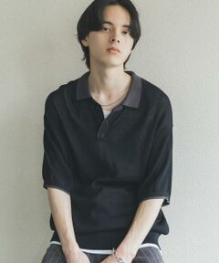 SENSE OF PLACE by URBAN RESEARCH / センスオブプレイス バイ アーバンリサーチ ニット・セーター | フェイクレイヤードニットポロシャツ