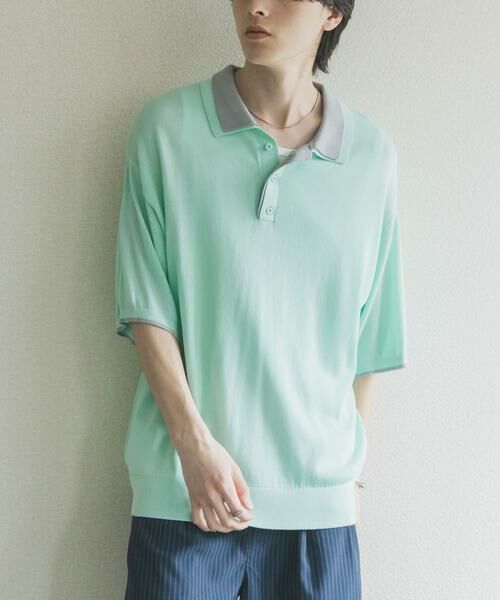 SENSE OF PLACE by URBAN RESEARCH / センスオブプレイス バイ アーバンリサーチ ニット・セーター | フェイクレイヤードニットポロシャツ | 詳細10