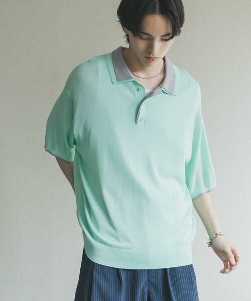 SENSE OF PLACE by URBAN RESEARCH / センスオブプレイス バイ アーバンリサーチ ニット・セーター | フェイクレイヤードニットポロシャツ | 詳細11