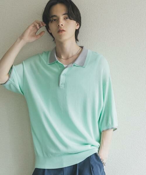 SENSE OF PLACE by URBAN RESEARCH / センスオブプレイス バイ アーバンリサーチ ニット・セーター | フェイクレイヤードニットポロシャツ | 詳細12