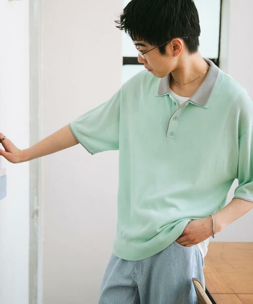 SENSE OF PLACE by URBAN RESEARCH / センスオブプレイス バイ アーバンリサーチ ニット・セーター | フェイクレイヤードニットポロシャツ | 詳細6