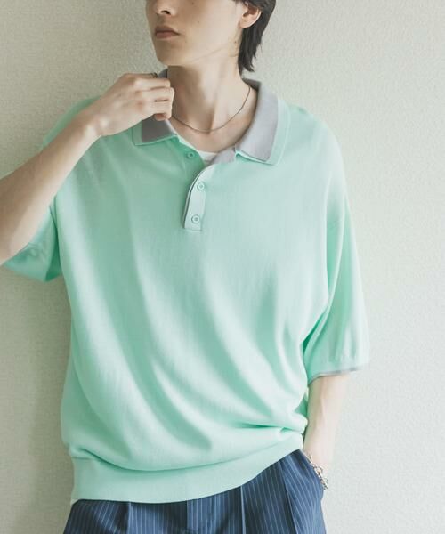 SENSE OF PLACE by URBAN RESEARCH / センスオブプレイス バイ アーバンリサーチ ニット・セーター | フェイクレイヤードニットポロシャツ | 詳細8