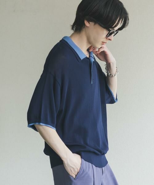 SENSE OF PLACE by URBAN RESEARCH / センスオブプレイス バイ アーバンリサーチ ニット・セーター | フェイクレイヤードニットポロシャツ | 詳細18