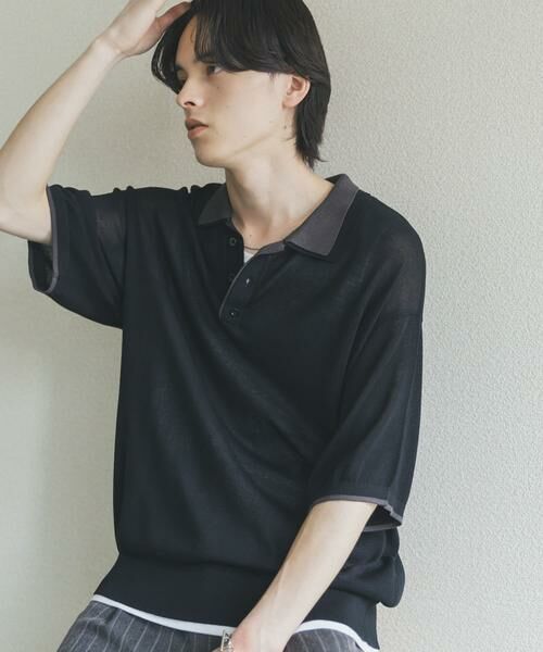 SENSE OF PLACE by URBAN RESEARCH / センスオブプレイス バイ アーバンリサーチ ニット・セーター | フェイクレイヤードニットポロシャツ | 詳細30