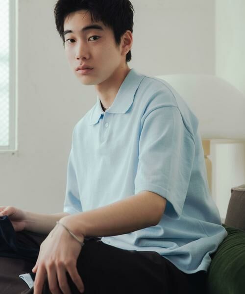 SENSE OF PLACE by URBAN RESEARCH / センスオブプレイス バイ アーバンリサーチ ニット・セーター | 『洗濯可』ドライタッチスキッパーニットTシャツ | 詳細1