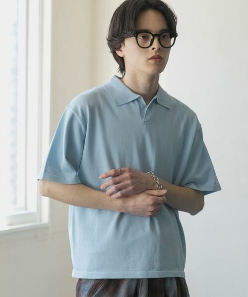 SENSE OF PLACE by URBAN RESEARCH / センスオブプレイス バイ アーバンリサーチ ニット・セーター | 『洗濯可』ドライタッチスキッパーニットTシャツ | 詳細10