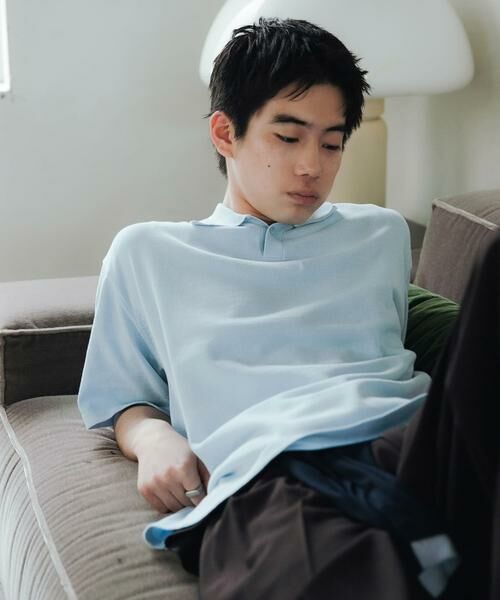 SENSE OF PLACE by URBAN RESEARCH / センスオブプレイス バイ アーバンリサーチ ニット・セーター | 『洗濯可』ドライタッチスキッパーニットTシャツ | 詳細4