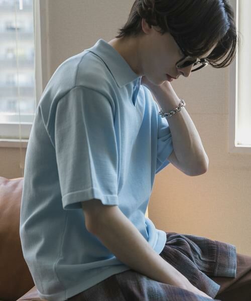 SENSE OF PLACE by URBAN RESEARCH / センスオブプレイス バイ アーバンリサーチ ニット・セーター | 『洗濯可』ドライタッチスキッパーニットTシャツ | 詳細9