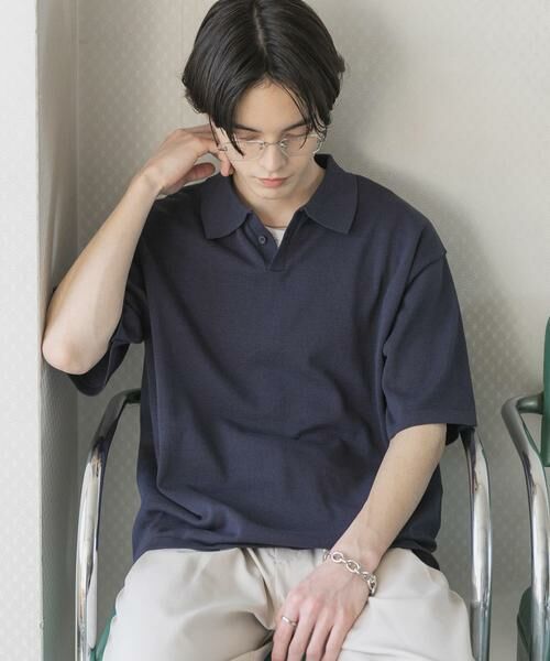 SENSE OF PLACE by URBAN RESEARCH / センスオブプレイス バイ アーバンリサーチ ニット・セーター | 『洗濯可』ドライタッチスキッパーニットTシャツ | 詳細18