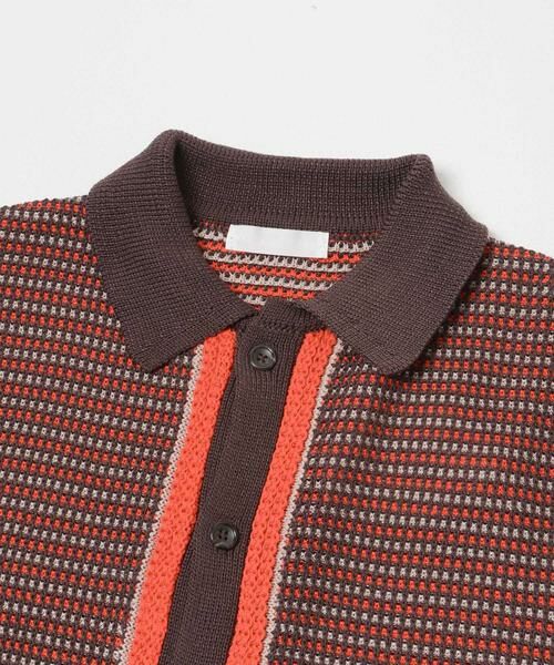 SENSE OF PLACE by URBAN RESEARCH / センスオブプレイス バイ アーバンリサーチ ニット・セーター | 『洗濯可』ペーパータッチMIXショートスリーブニットシャツ | 詳細10