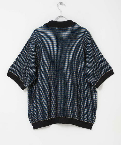 SENSE OF PLACE by URBAN RESEARCH / センスオブプレイス バイ アーバンリサーチ ニット・セーター | 『洗濯可』ペーパータッチMIXショートスリーブニットシャツ | 詳細21