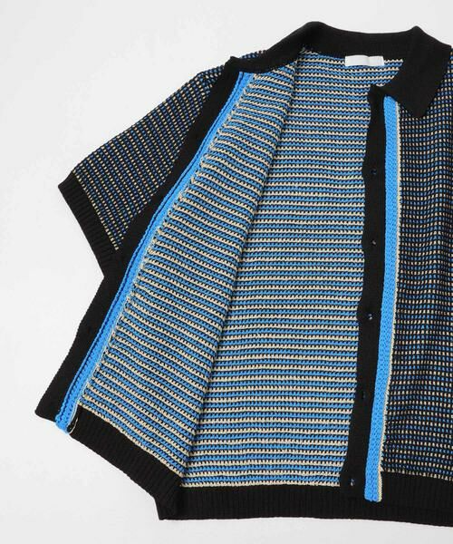 SENSE OF PLACE by URBAN RESEARCH / センスオブプレイス バイ アーバンリサーチ ニット・セーター | 『洗濯可』ペーパータッチMIXショートスリーブニットシャツ | 詳細19