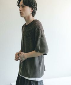 SENSE OF PLACE by URBAN RESEARCH / センスオブプレイス バイ アーバンリサーチ ニット・セーター | 『洗濯可』エクストラルーズスプラッシュニットTシャツ