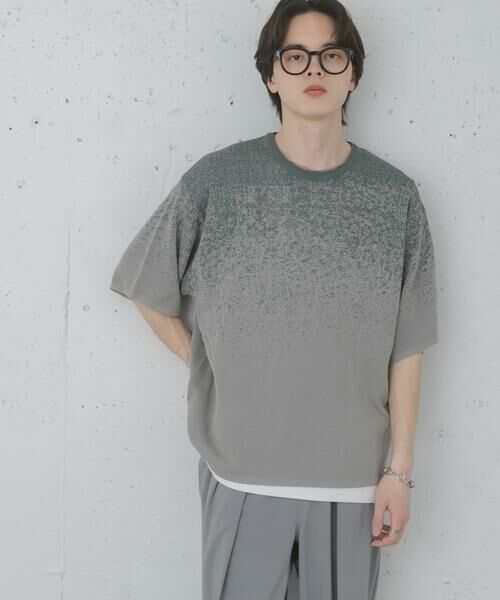 SENSE OF PLACE by URBAN RESEARCH / センスオブプレイス バイ アーバンリサーチ ニット・セーター | 『洗濯可』エクストラルーズスプラッシュニットTシャツ | 詳細4