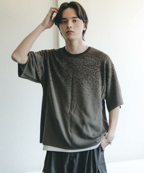 SENSE OF PLACE by URBAN RESEARCH / センスオブプレイス バイ アーバンリサーチ ニット・セーター | 『洗濯可』エクストラルーズスプラッシュニットTシャツ | 詳細15