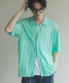 SENSE OF PLACE by URBAN RESEARCH / センスオブプレイス バイ アーバンリサーチ カーディガン・ボレロ | ドライタッチメッシュシャツカーディガン