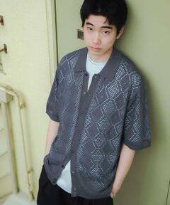 SENSE OF PLACE by URBAN RESEARCH / センスオブプレイス バイ アーバンリサーチ カーディガン・ボレロ | ドライタッチメッシュシャツカーディガン