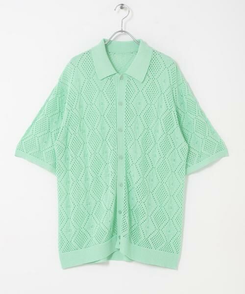 SENSE OF PLACE by URBAN RESEARCH / センスオブプレイス バイ アーバンリサーチ カーディガン・ボレロ | ドライタッチメッシュシャツカーディガン | 詳細10