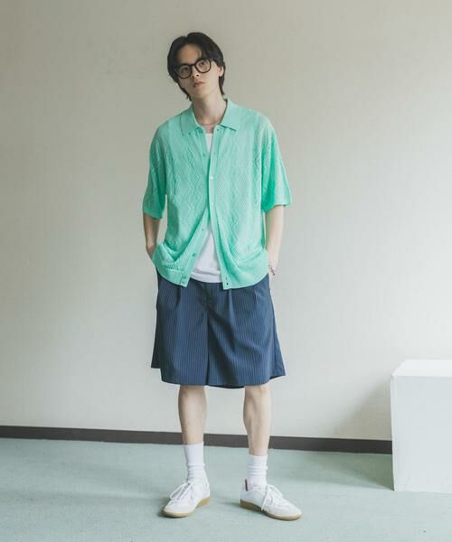 SENSE OF PLACE by URBAN RESEARCH / センスオブプレイス バイ アーバンリサーチ カーディガン・ボレロ | ドライタッチメッシュシャツカーディガン | 詳細8