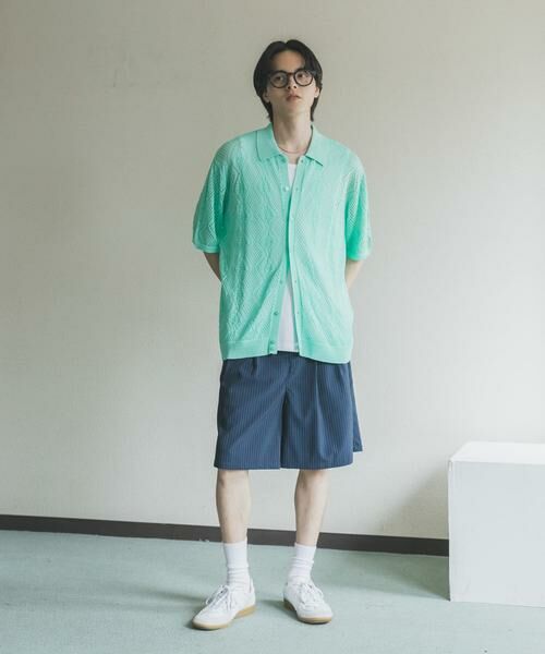 SENSE OF PLACE by URBAN RESEARCH / センスオブプレイス バイ アーバンリサーチ カーディガン・ボレロ | ドライタッチメッシュシャツカーディガン | 詳細9