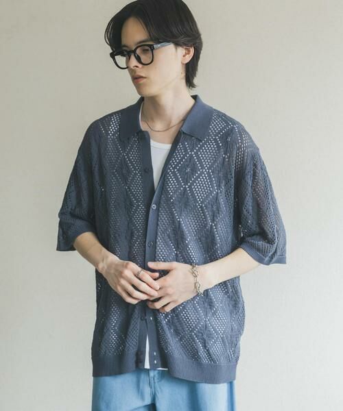 SENSE OF PLACE by URBAN RESEARCH / センスオブプレイス バイ アーバンリサーチ カーディガン・ボレロ | ドライタッチメッシュシャツカーディガン | 詳細26