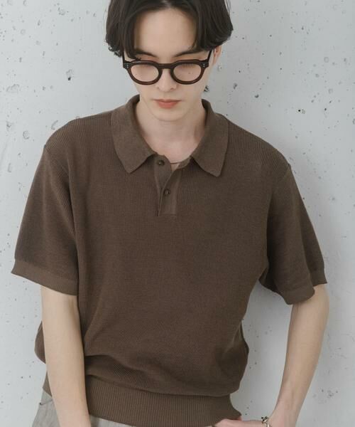 SENSE OF PLACE by URBAN RESEARCH / センスオブプレイス バイ アーバンリサーチ ニット・セーター | 『洗濯可』エアリーメランジニットポロシャツ | 詳細2
