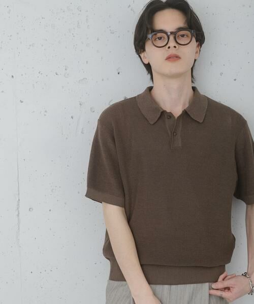 SENSE OF PLACE by URBAN RESEARCH / センスオブプレイス バイ アーバンリサーチ ニット・セーター | 『洗濯可』エアリーメランジニットポロシャツ | 詳細3
