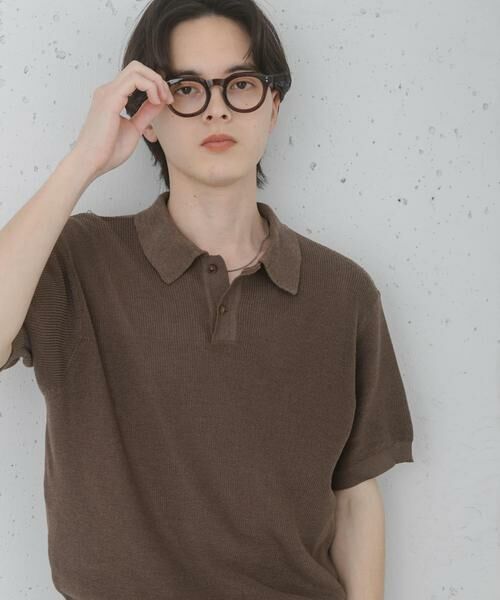 SENSE OF PLACE by URBAN RESEARCH / センスオブプレイス バイ アーバンリサーチ ニット・セーター | 『洗濯可』エアリーメランジニットポロシャツ | 詳細4
