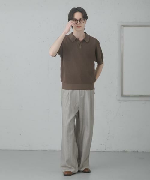 SENSE OF PLACE by URBAN RESEARCH / センスオブプレイス バイ アーバンリサーチ ニット・セーター | 『洗濯可』エアリーメランジニットポロシャツ | 詳細9