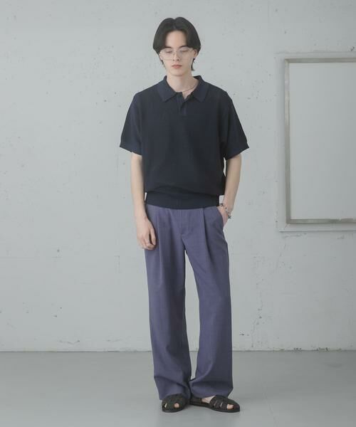 SENSE OF PLACE by URBAN RESEARCH / センスオブプレイス バイ アーバンリサーチ ニット・セーター | 『洗濯可』エアリーメランジニットポロシャツ | 詳細16