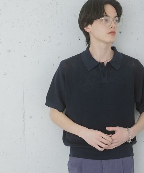 SENSE OF PLACE by URBAN RESEARCH / センスオブプレイス バイ アーバンリサーチ ニット・セーター | 『洗濯可』エアリーメランジニットポロシャツ | 詳細22